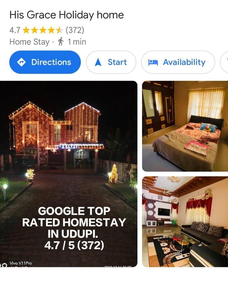 His Grace Holiday Home - Nr To Malpe Beach Udupi Esterno foto